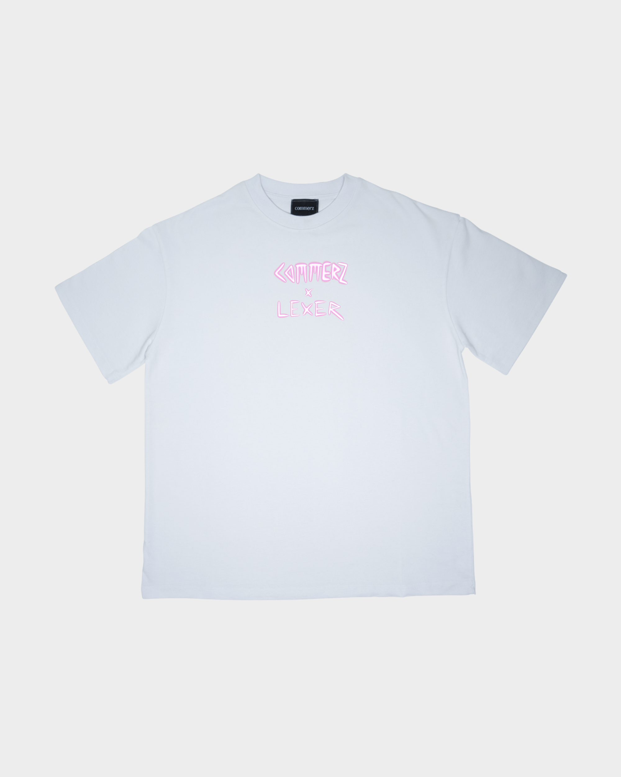 Commerz x Lexer Out of Sync T-Shirt White Vorderseite Print