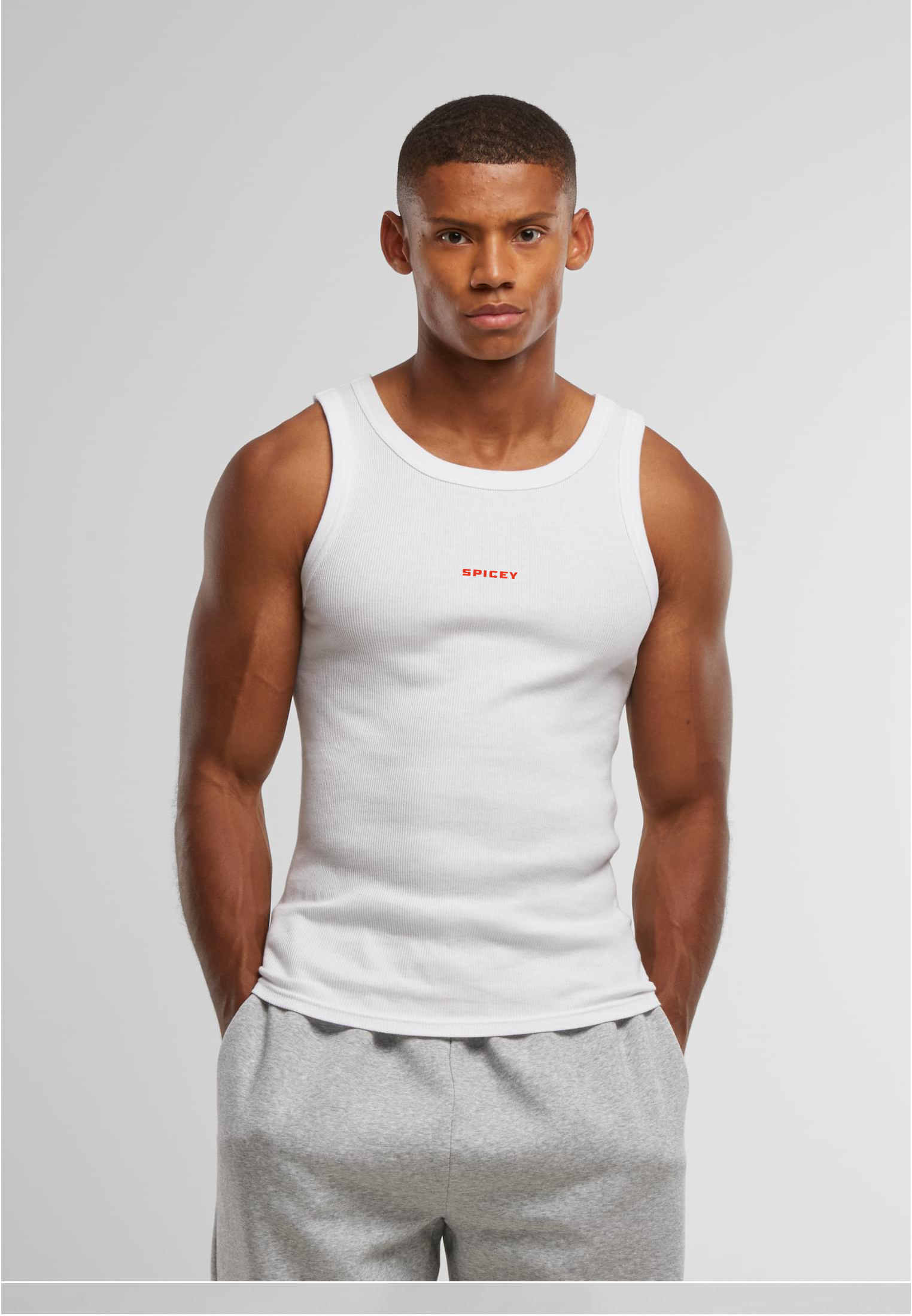 S01 Commerz x Spicey Tank Top White
