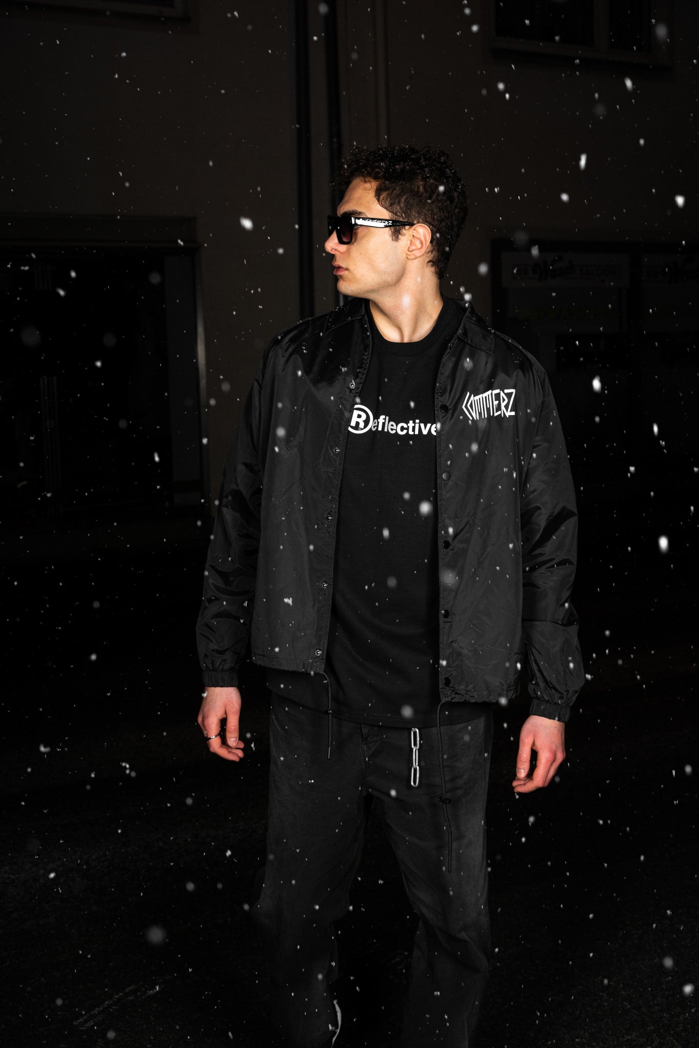 C4 BACKSTAGE TRACK JACKET BLACK