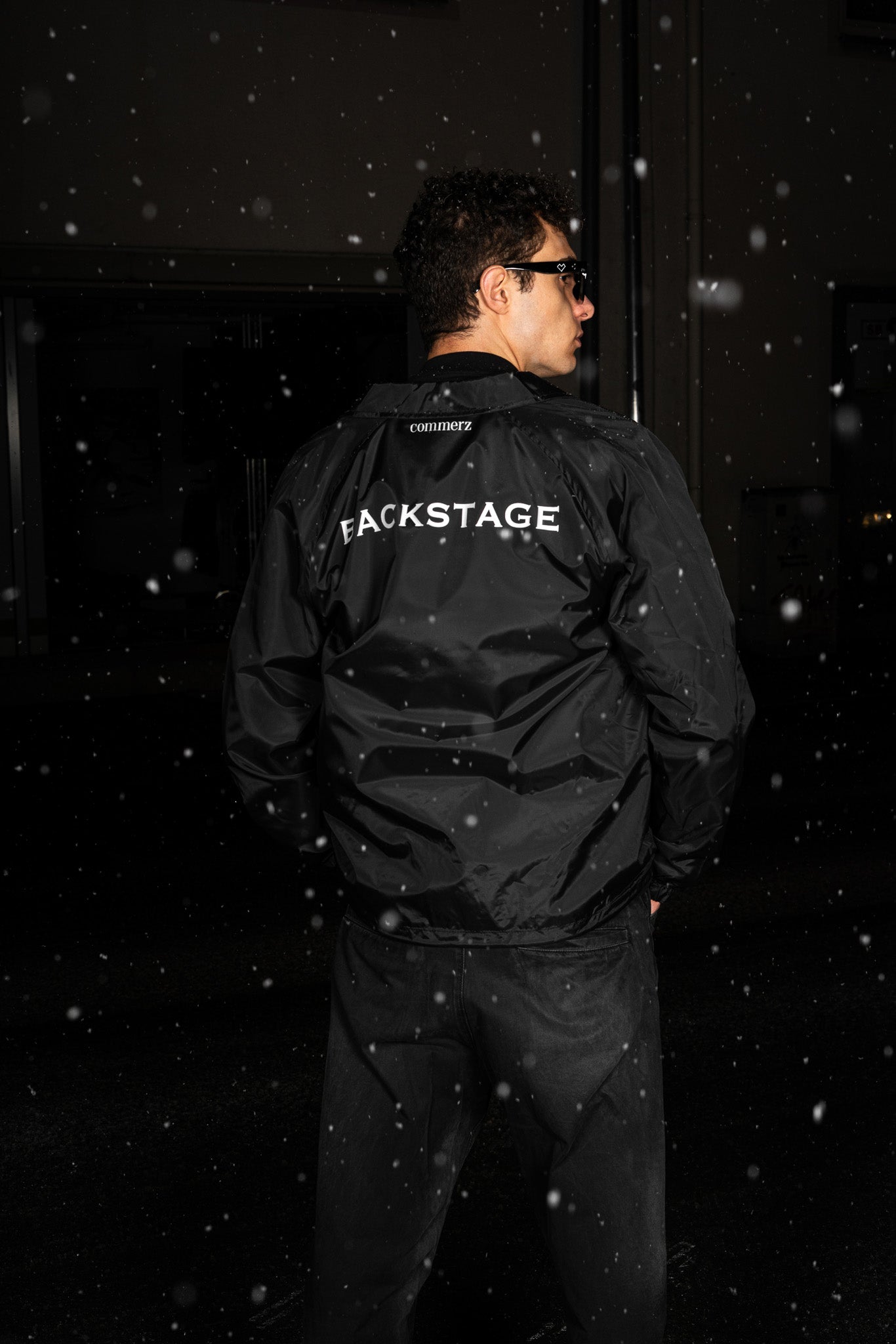 C4 BACKSTAGE TRACK JACKET BLACK