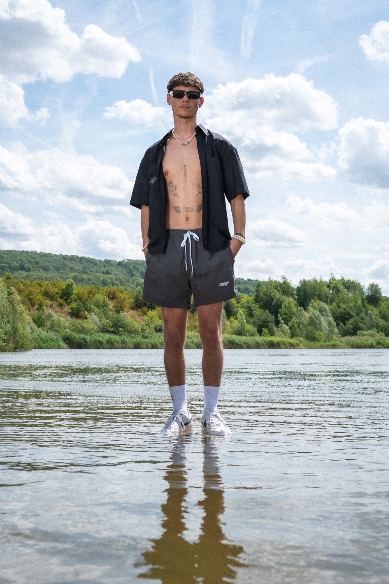 C15 JAYANHI SWIM SHORTS DARK SHADOW