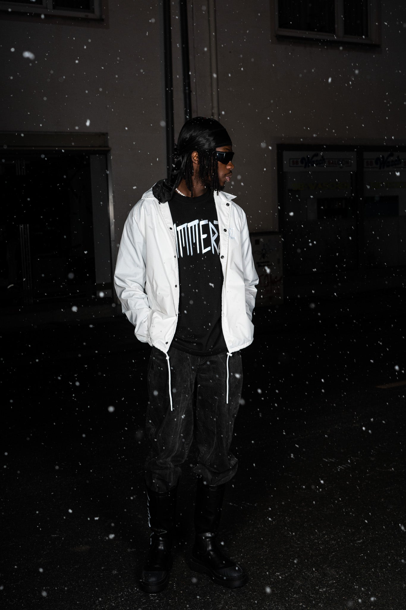 C21 CBRS TRACK JACKET WHITE