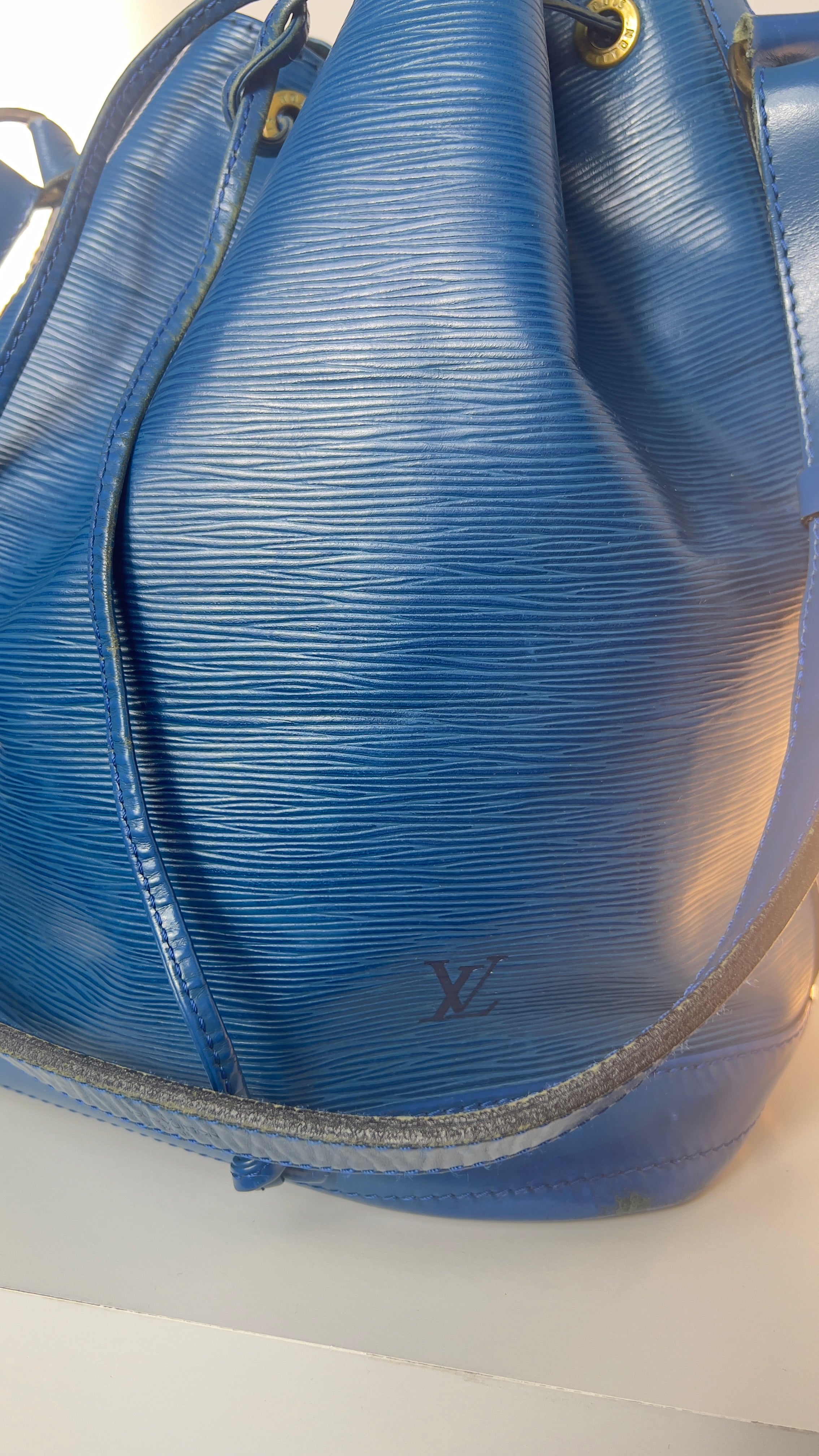 Vintage Louis Vuitton Grand Sac Noé T08 Luxus Handtasche Leder-Marken-Imprägnierung