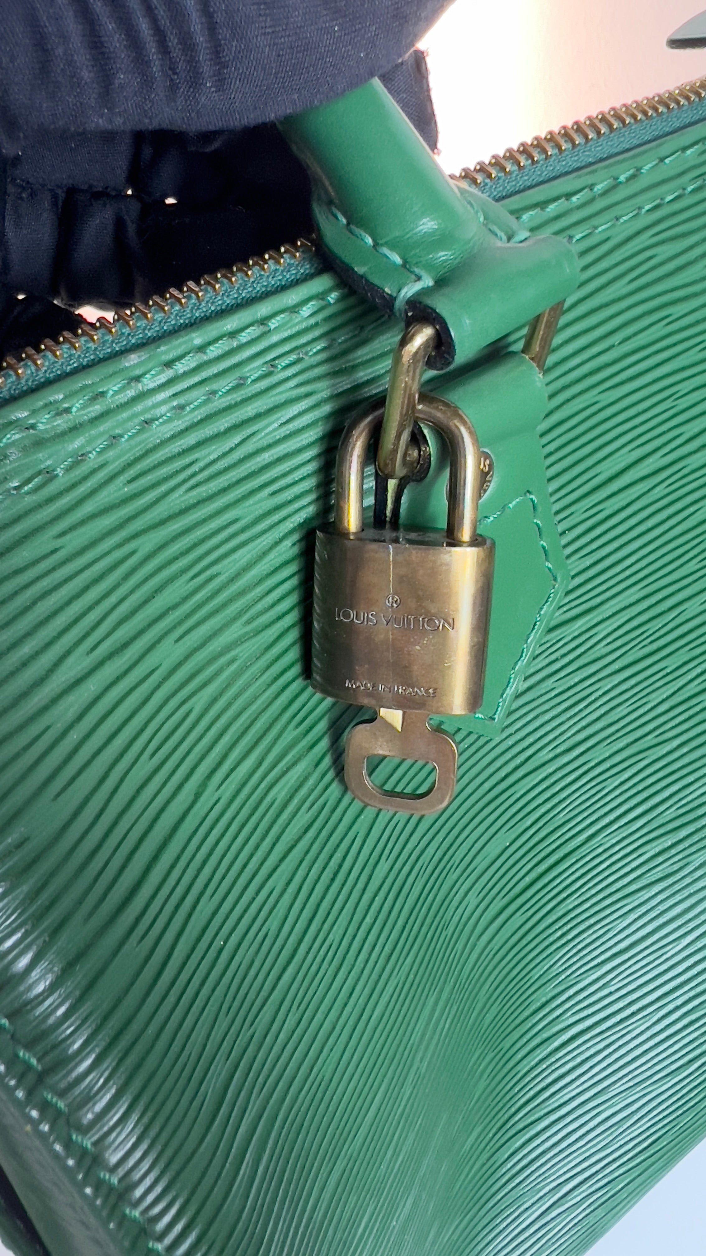 Vintage Louis Vuitton Speedy 30 grün T10 Luxus Handtasche