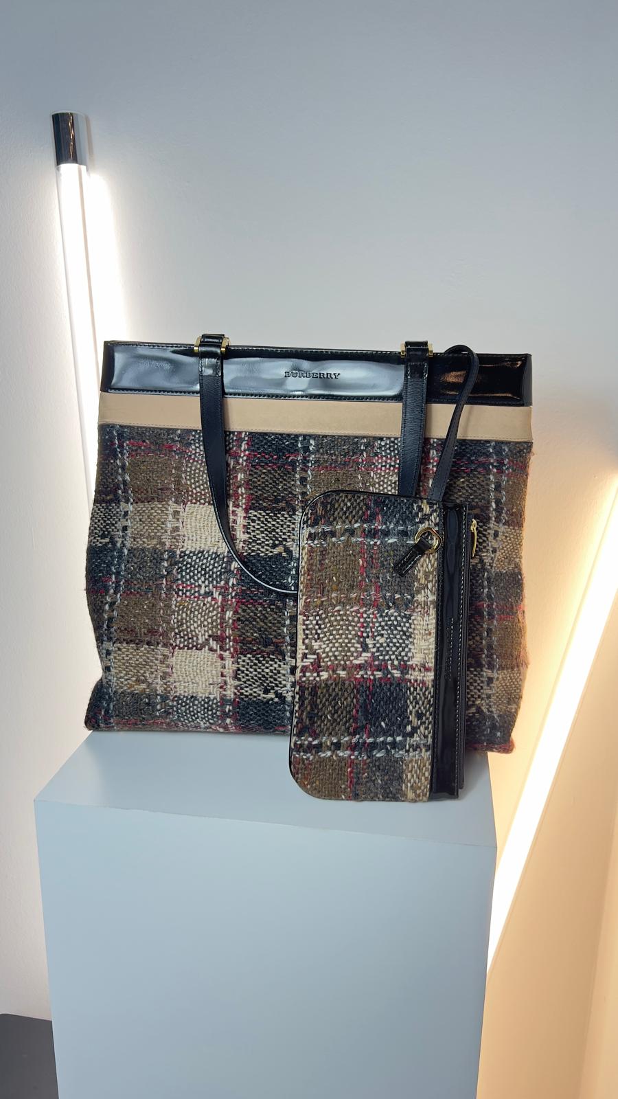 Vintage Burberry Schultertasche T01 Luxus Handtasche