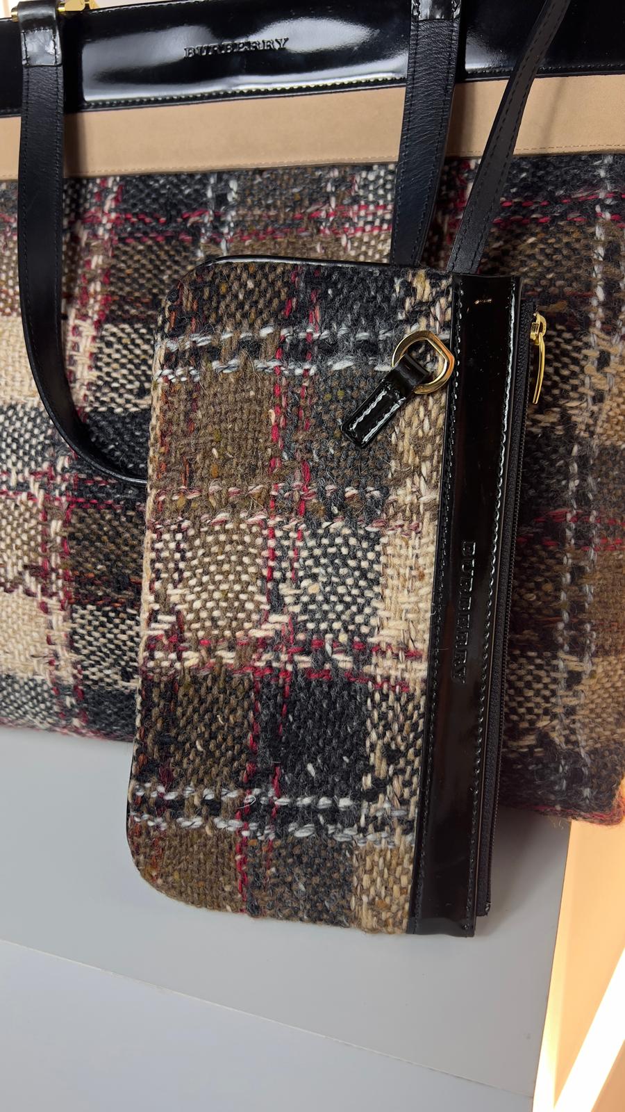 Vintage Burberry Schultertasche T01 Luxus Handtasche