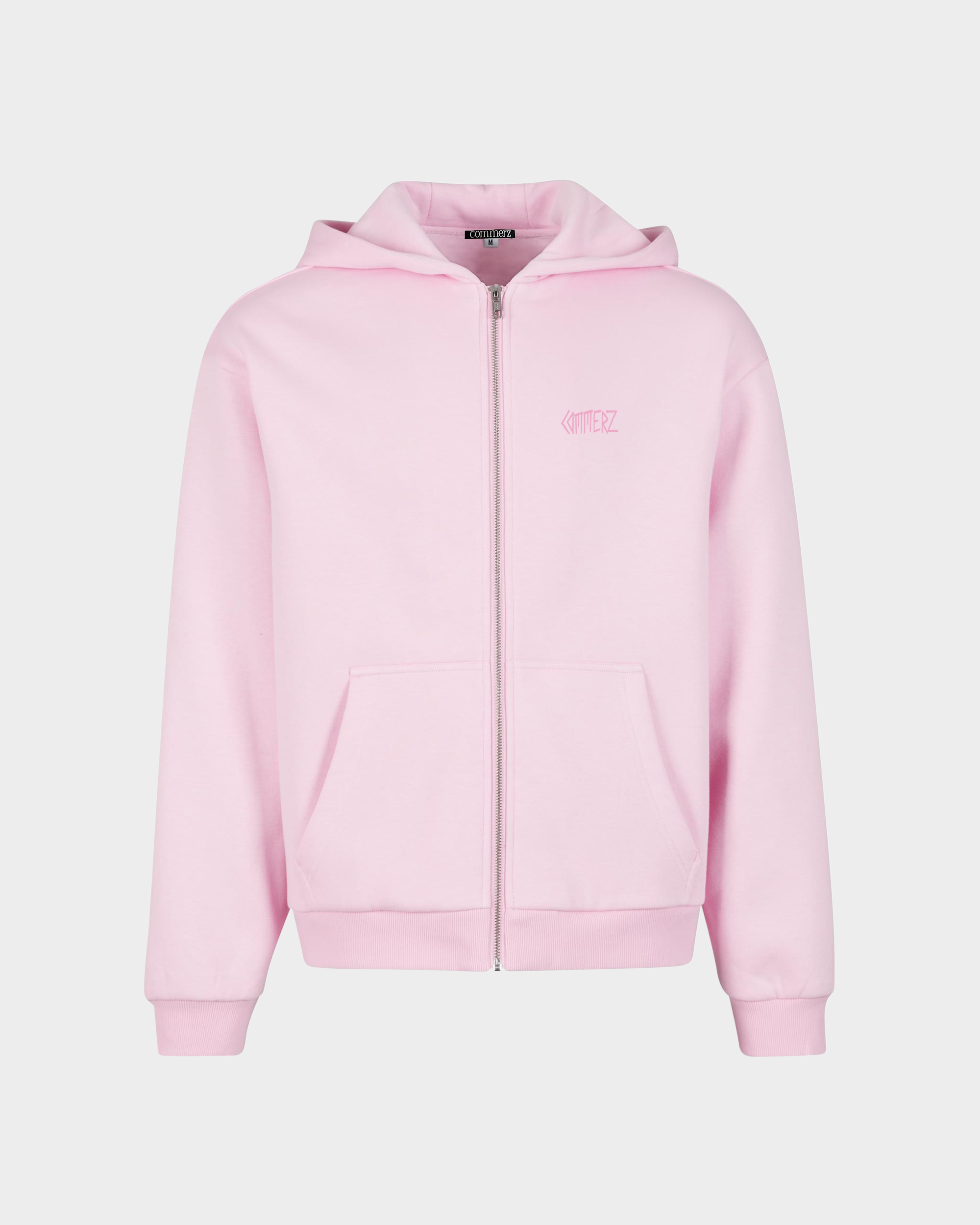 C157 Commerz Fluffy Zip Hoodie Rosa Men
