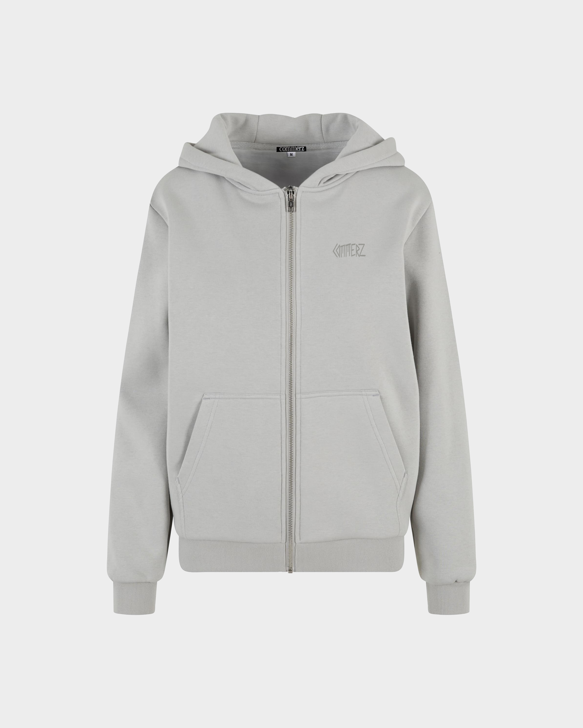 C141 Commerz Fluffy Zip Hoodie Light Grey Women