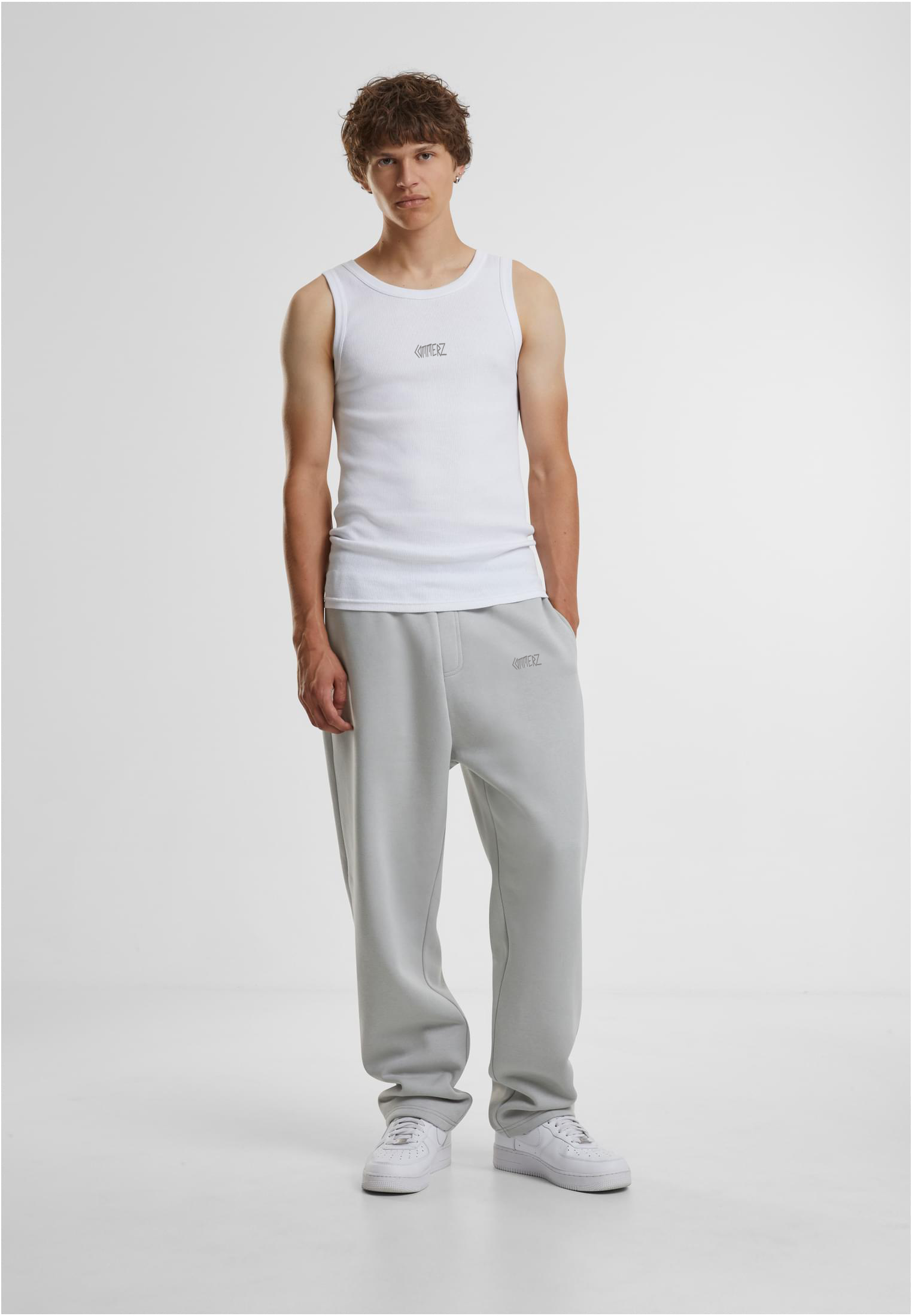 C160 Commerz Fluffy Track Pants Light Grey Men