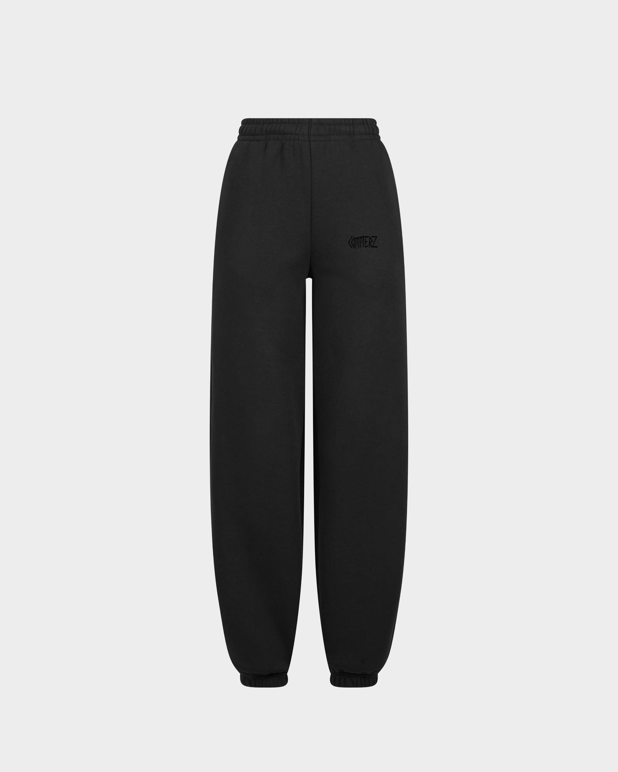 C153 Commerz Fluffy Track Pants Black Women