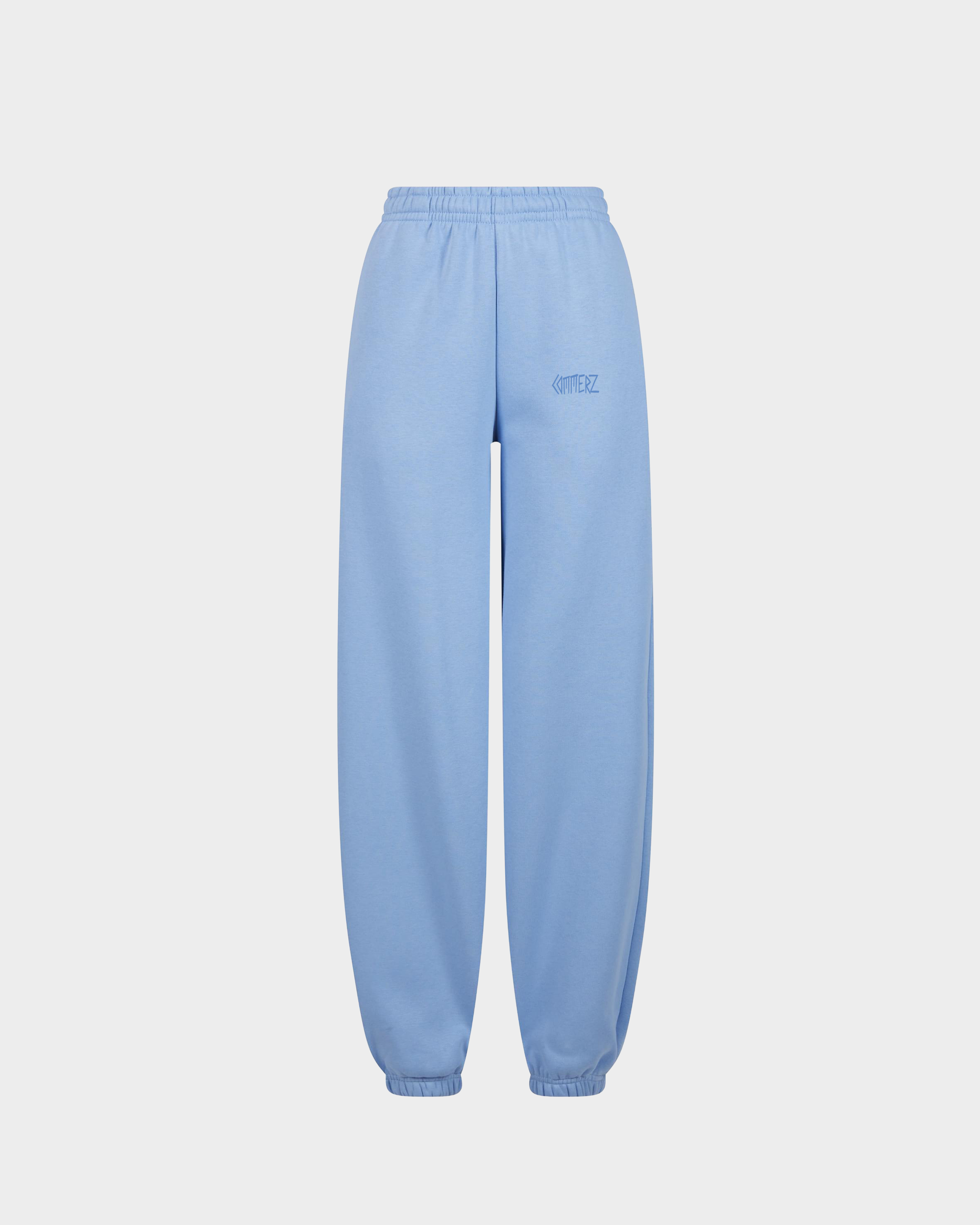 C155 Commerz Fluffy Track Pants Light Blue Women