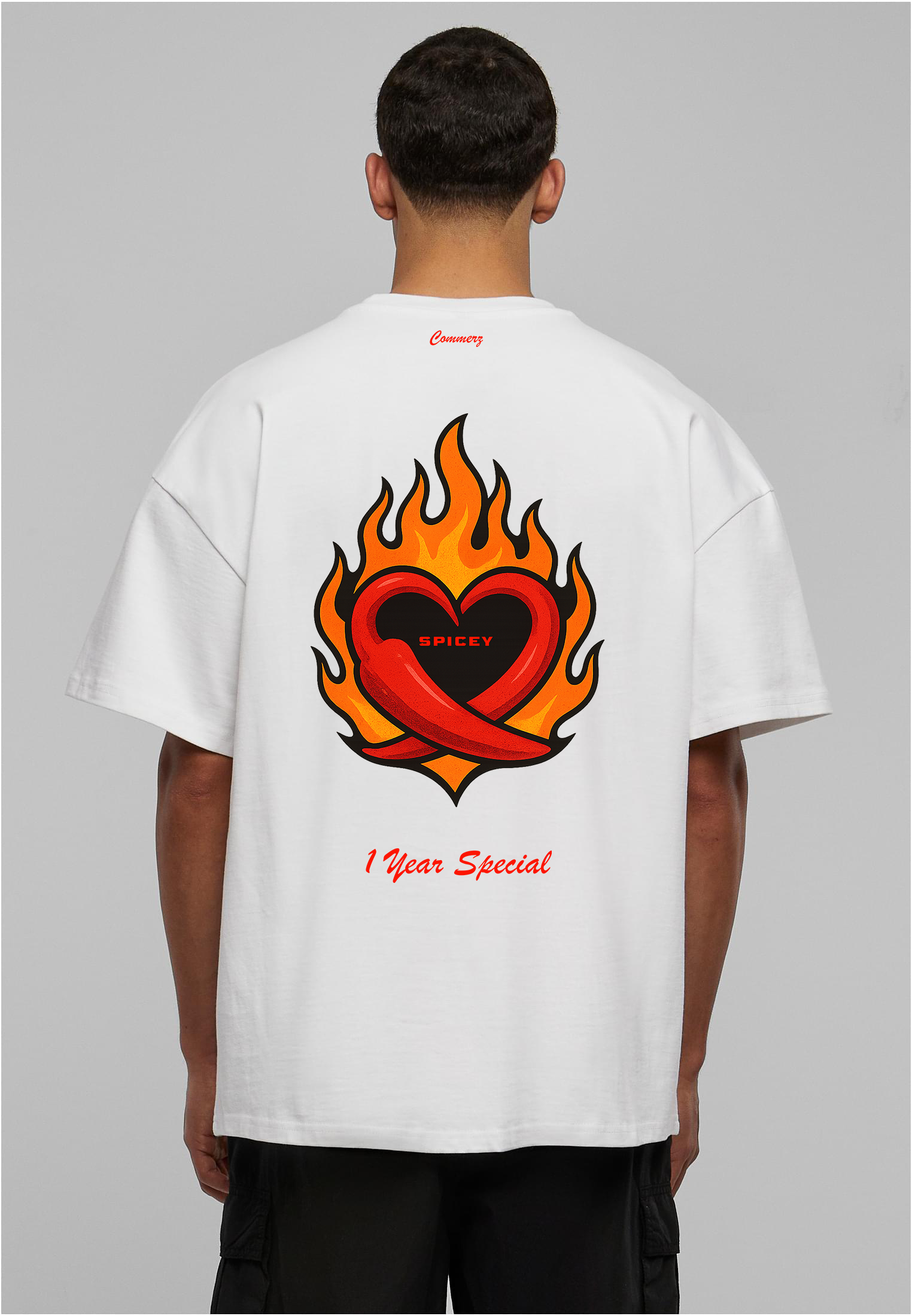 S04 Commerz x Spicey Heart T-shirt White
