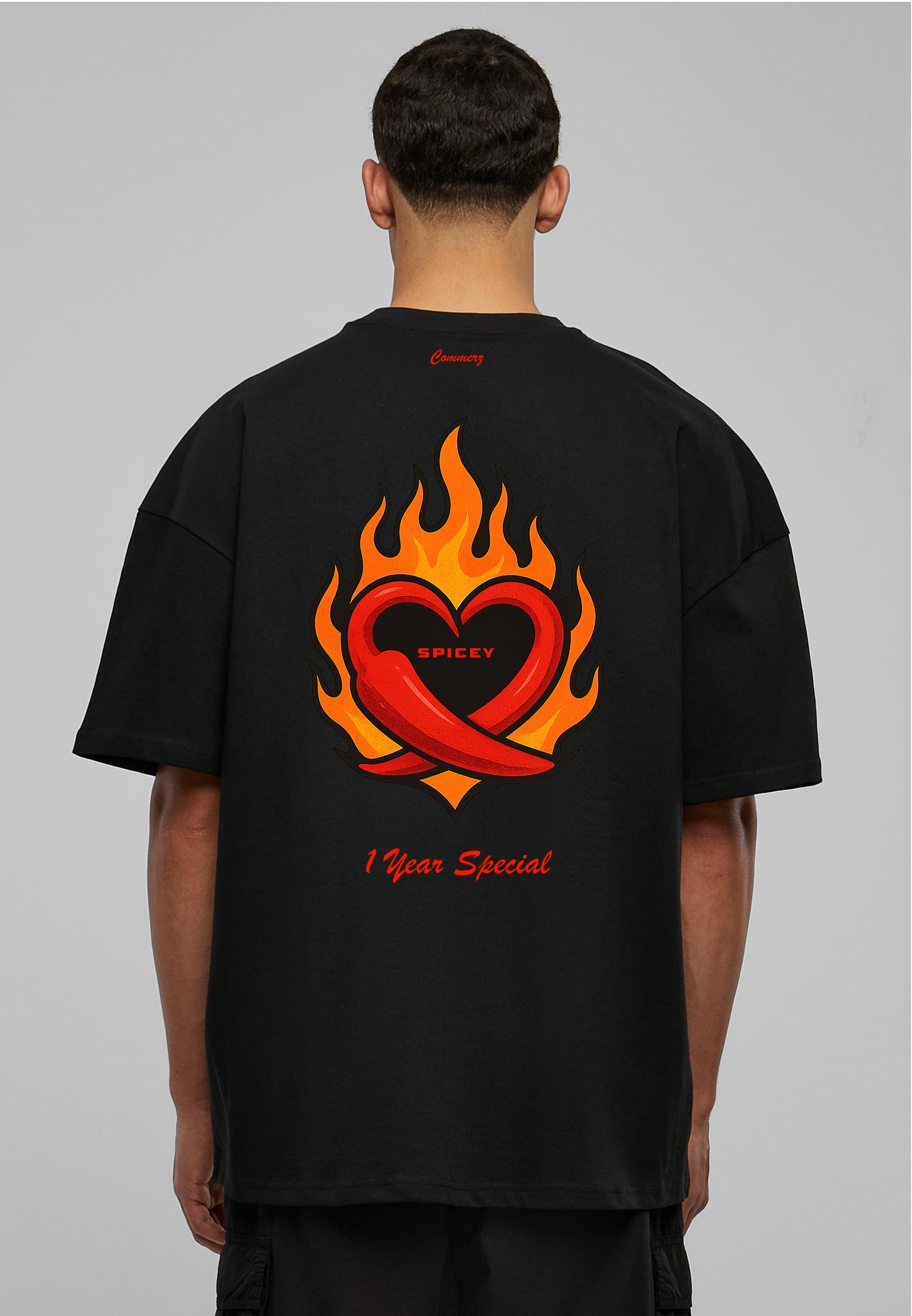 S03 Commerz x Spicey Heart T-shirt Black