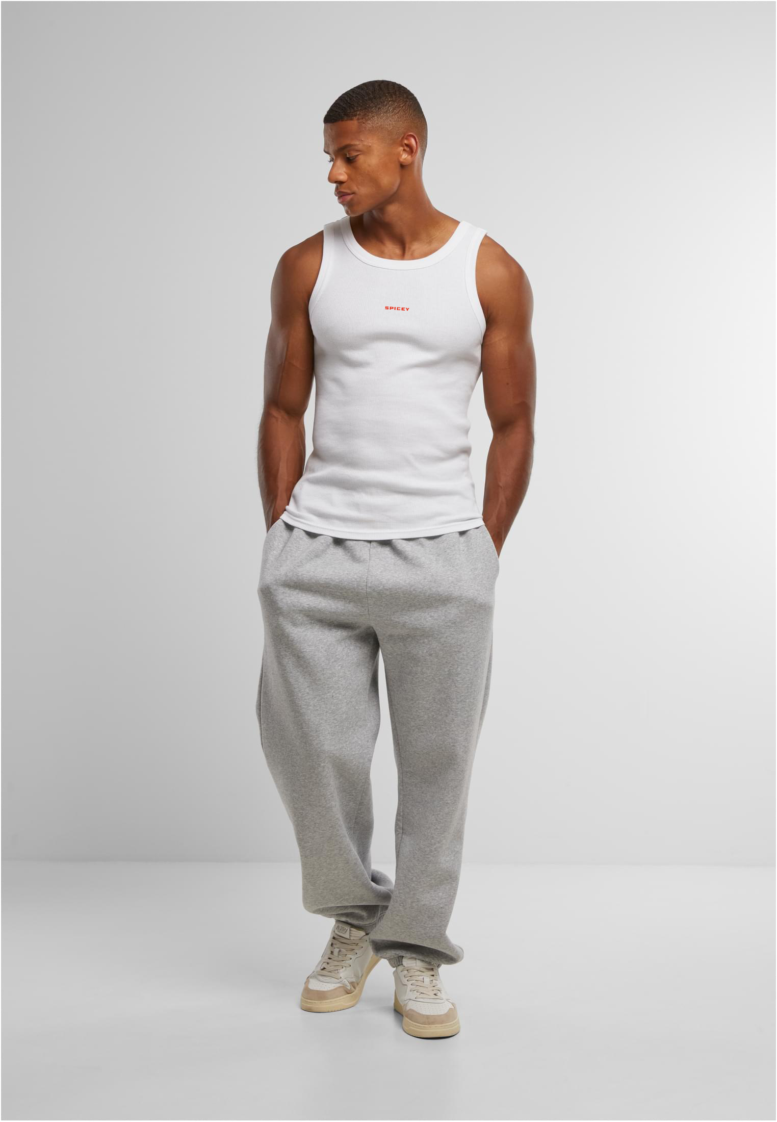 S01 Commerz x Spicey Tank Top White