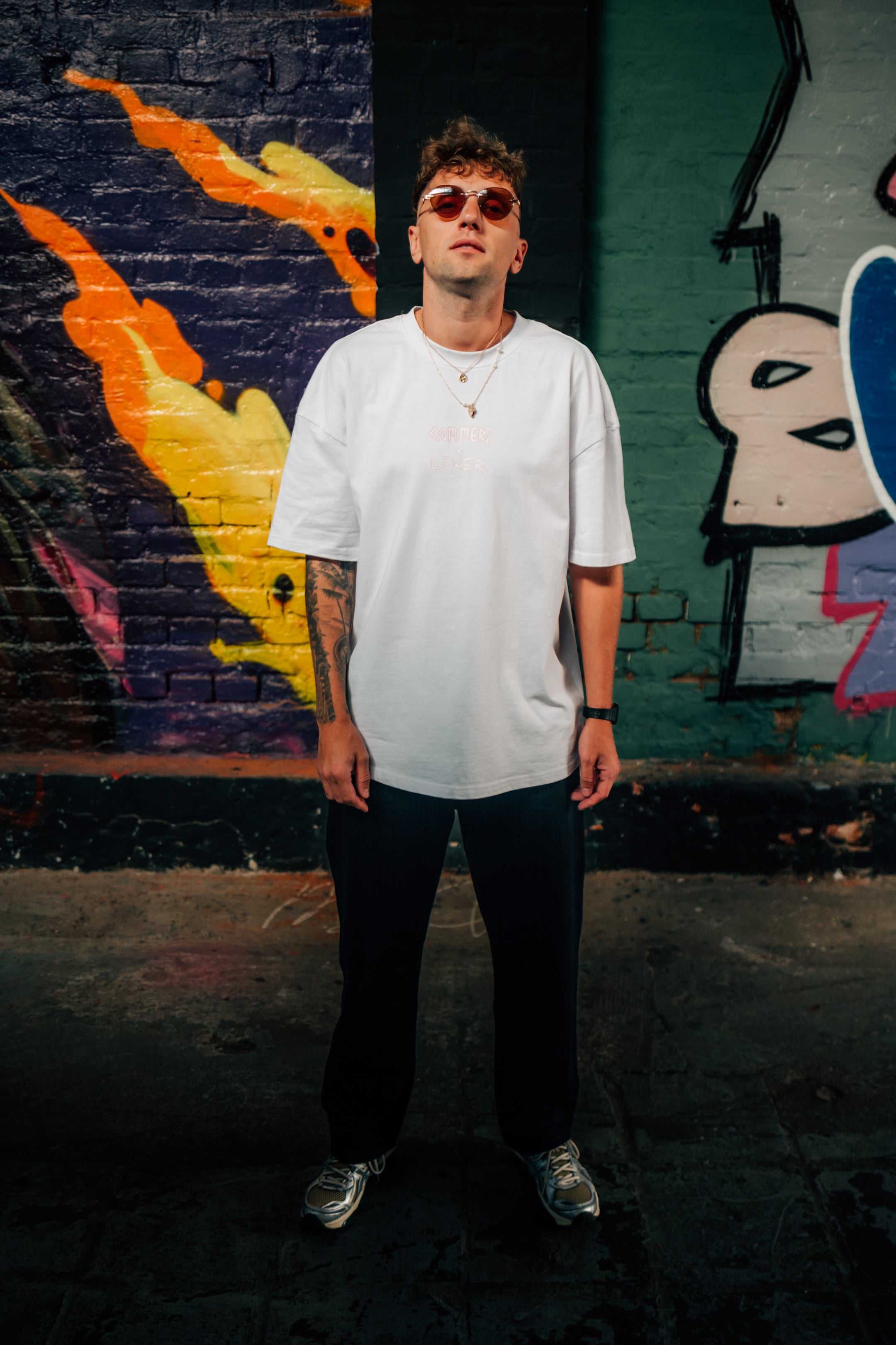 Commerz x Lexer Out of Sync T-Shirt White