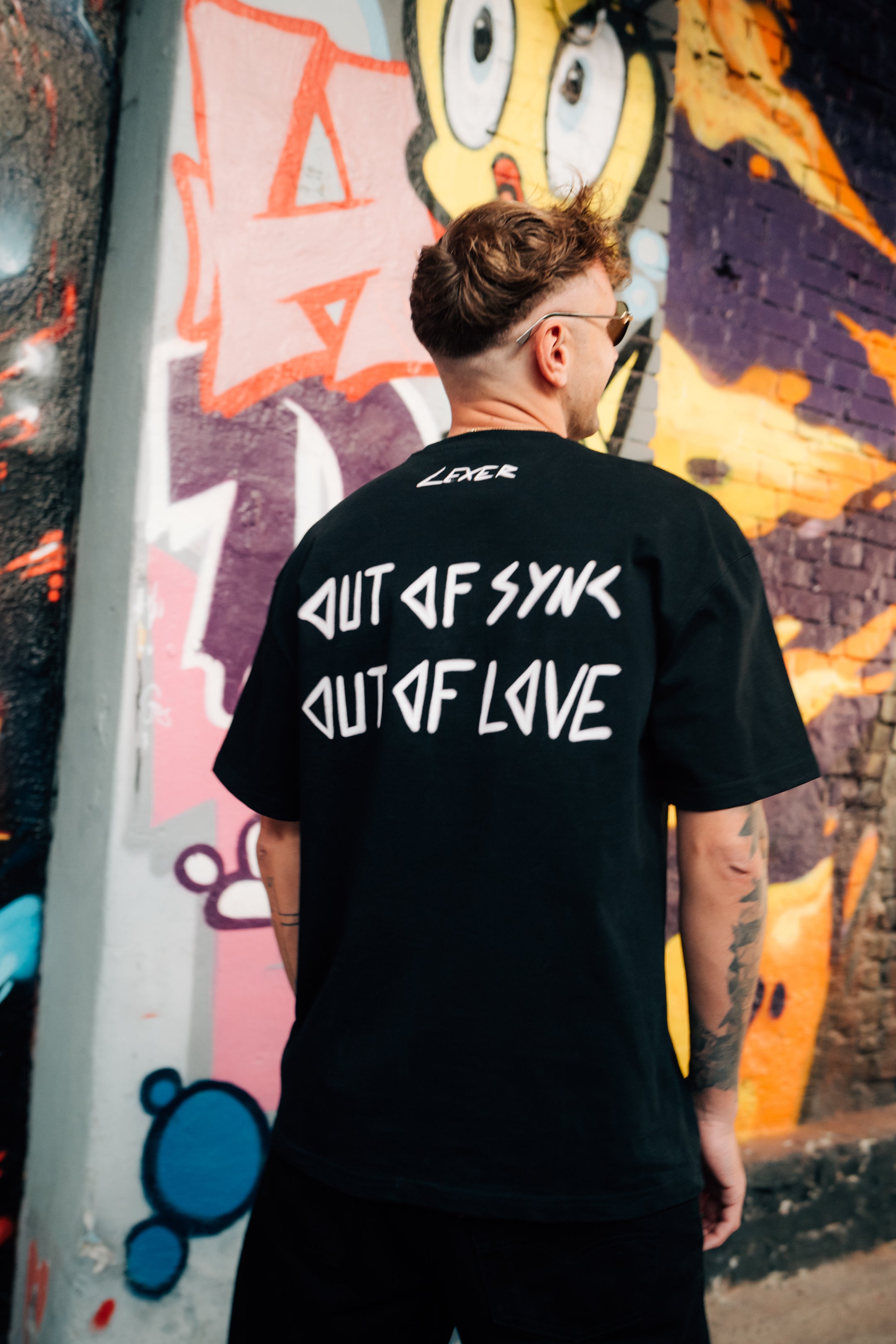 Commerz x Lexer Out of Sync T-Shirt Black